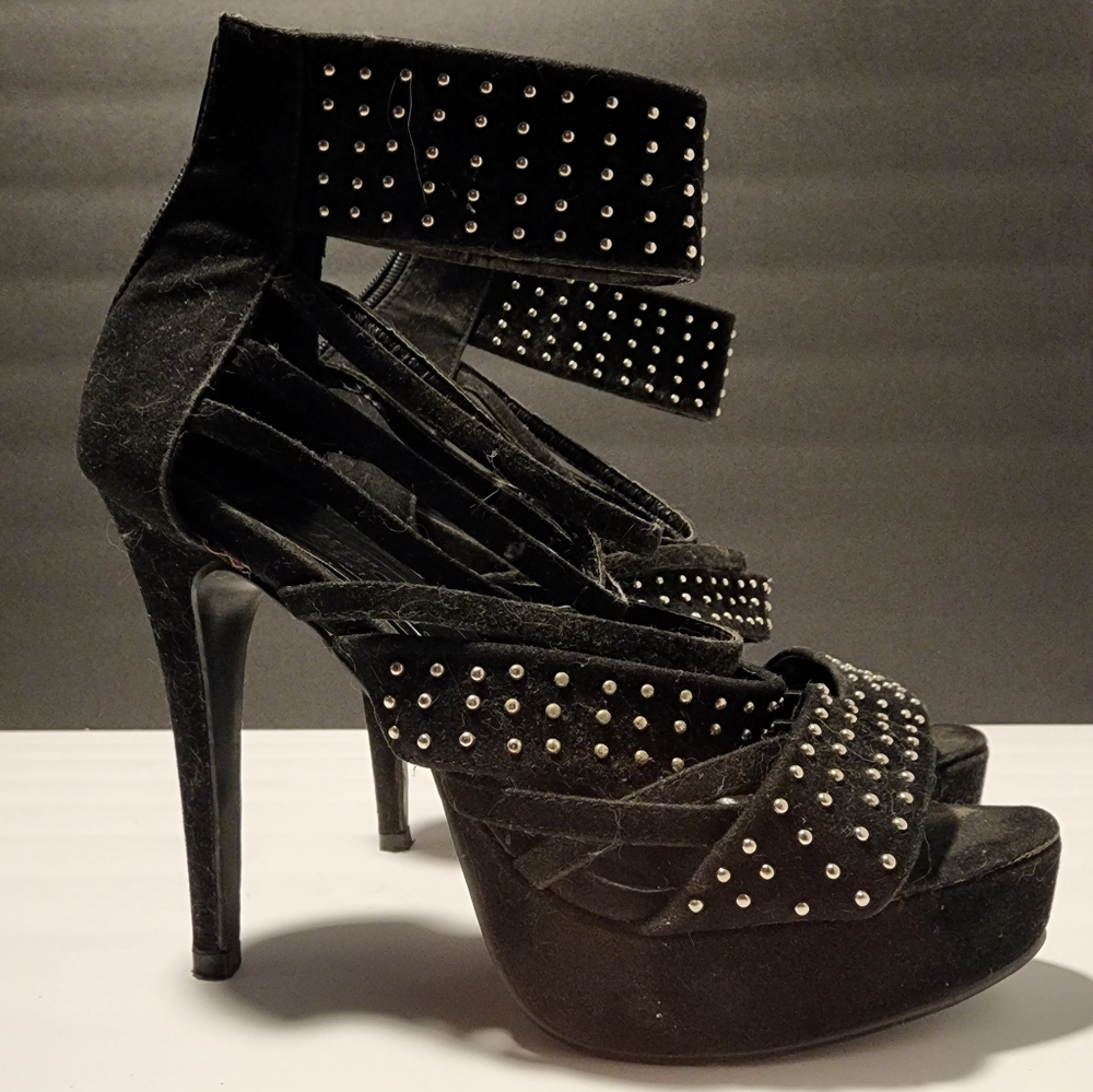 BPC black studded heels